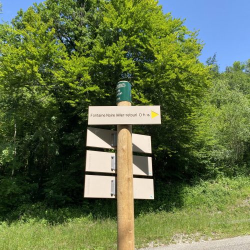 Panneau de randonnée